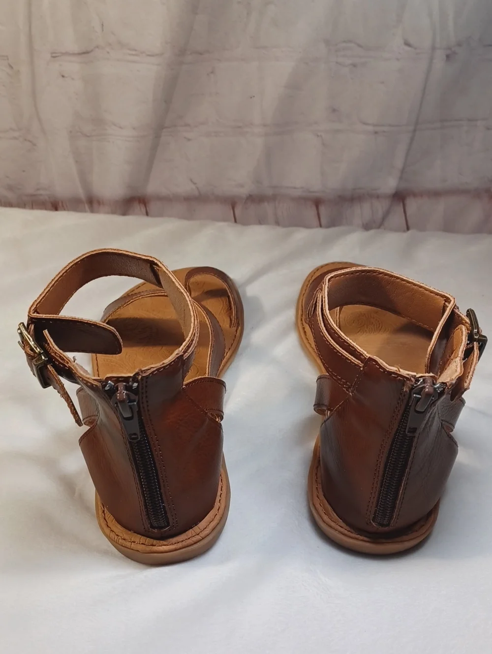b.o.c brown gladiator toe loop comfort sandals ankle strap boho festival women 6 - Picture 6 of 13